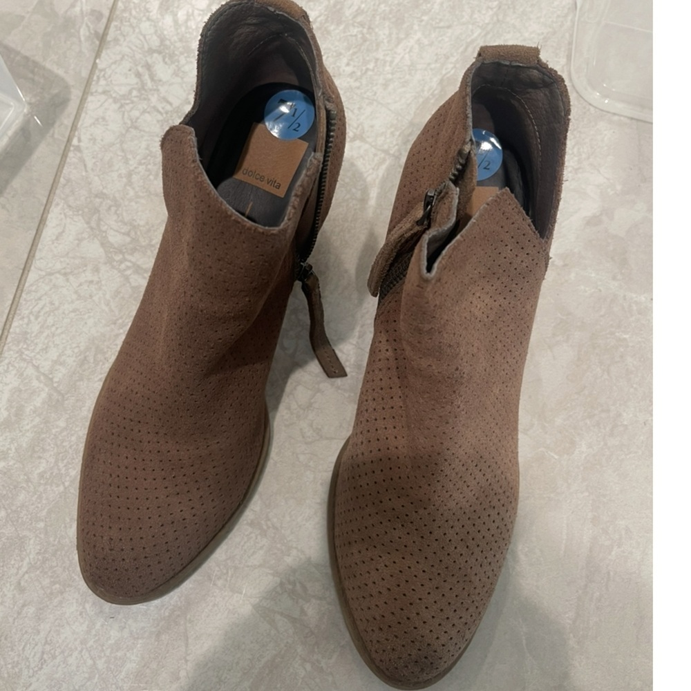Dolce Vita Women’s Perforated Brown Chukka Boots